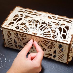 Card Holder "Coffret à Cartes" - Puzzle 3D Mécanique en bois - Ugears Games France