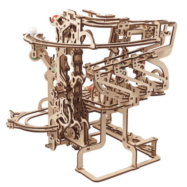 Parcours à Billes avec Élévateur Ugears – Puzzle 3d en bois