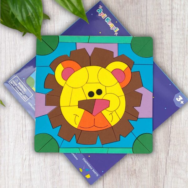Kit de mosaïque en mousse - Lion- Apli Krapli