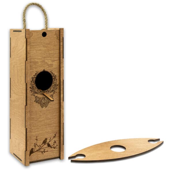 Boîte à vin avec corde «Nichoir»