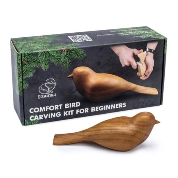 Kit de sculpture sur bois pour débutants Oiseau Confort BeaverCraft