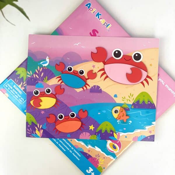 Kit Créatif en mousse - Famille de crabes- Apli Krapli