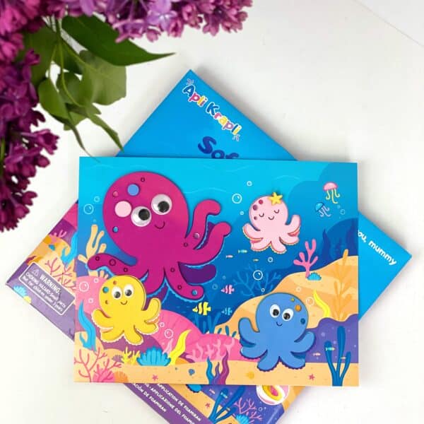 Kit Créatif en mousse - Famille de Poulpes - Apli Krapli