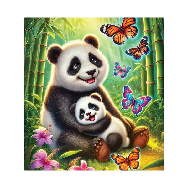 Puzzle en bois 20 Voyage du Panda et du Papillon